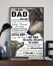 YOU ARE THE WORLD - GREAT GIFT FOR DAD FROM SON 11x17 Poster lifestyle-poster-2