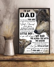 YOU ARE THE WORLD - GREAT GIFT FOR DAD FROM SON 11x17 Poster lifestyle-poster-3