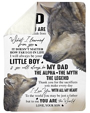 YOU ARE THE WORLD - GREAT GIFT FOR DAD FROM SON Large Sherpa Fleece Blanket - 60" x 80" thumbnail
