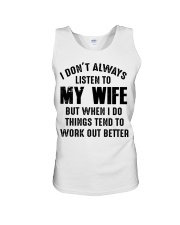 I DON'T ALWAYS LISTEN TO MY WIFE Unisex Tank thumbnail