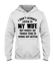 I DON'T ALWAYS LISTEN TO MY WIFE Hooded Sweatshirt thumbnail