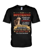 THANKS FOR BEING MY BOYFRIEND V-Neck T-Shirt thumbnail