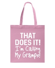 Calling Gramps Tote Bag thumbnail