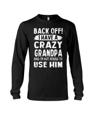Back Off - Crazy Grandpa Long Sleeve Tee thumbnail