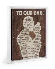 How Special You Are To Me - Lovely Gift For Dad Floating Framed Canvas Prints White tile
