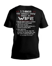 3 THINGS SHOULD KNOW ABOUT MY WIFE V-Neck T-Shirt thumbnail