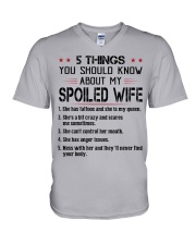 YOU SHOULD KNOW ABOUT MY SPOILED WIFE V-Neck T-Shirt thumbnail