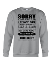 A FREAKING AWESOME WIFE Crewneck Sweatshirt thumbnail