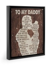 How Special You Are To Me - Lovely Gift For Daddy Floating Framed Canvas Prints Black tile