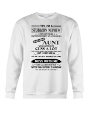 YES I'M A STUBBORN NEPHEW Crewneck Sweatshirt thumbnail