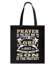 Messing With My Son Tote Bag thumbnail