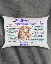 YOU ARE MY SUNSHINE - AUNT TO NIECE Rectangular Pillowcase aos-pillow-rectangle-front-lifestyle-1