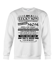 SHE LOVES ME SO MUCH - BEST GIFT FOR SON FROM MOM Crewneck Sweatshirt thumbnail
