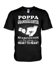 Poppa And Granddaughter Always Heart To Heart V-Neck T-Shirt thumbnail