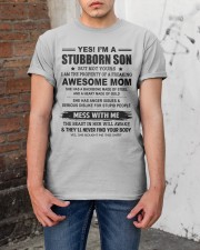 I'M A STUBBORN SON Classic T-Shirt apparel-classic-tshirt-lifestyle-31