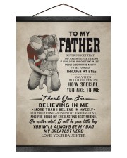 Believing In Me - To Father From Daughter Hanging Canvas tile