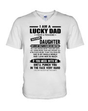 I AM A LUCKY DAD V-Neck T-Shirt thumbnail