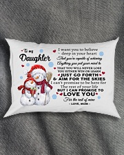 YOU WILL NEVER LOSE - BEST GIFT FOR DAUGHTER Rectangular Pillowcase aos-pillow-rectangle-front-lifestyle-1