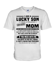 A HEART MADE OF GOLD - LOVELY GIFT FOR SON V-Neck T-Shirt thumbnail