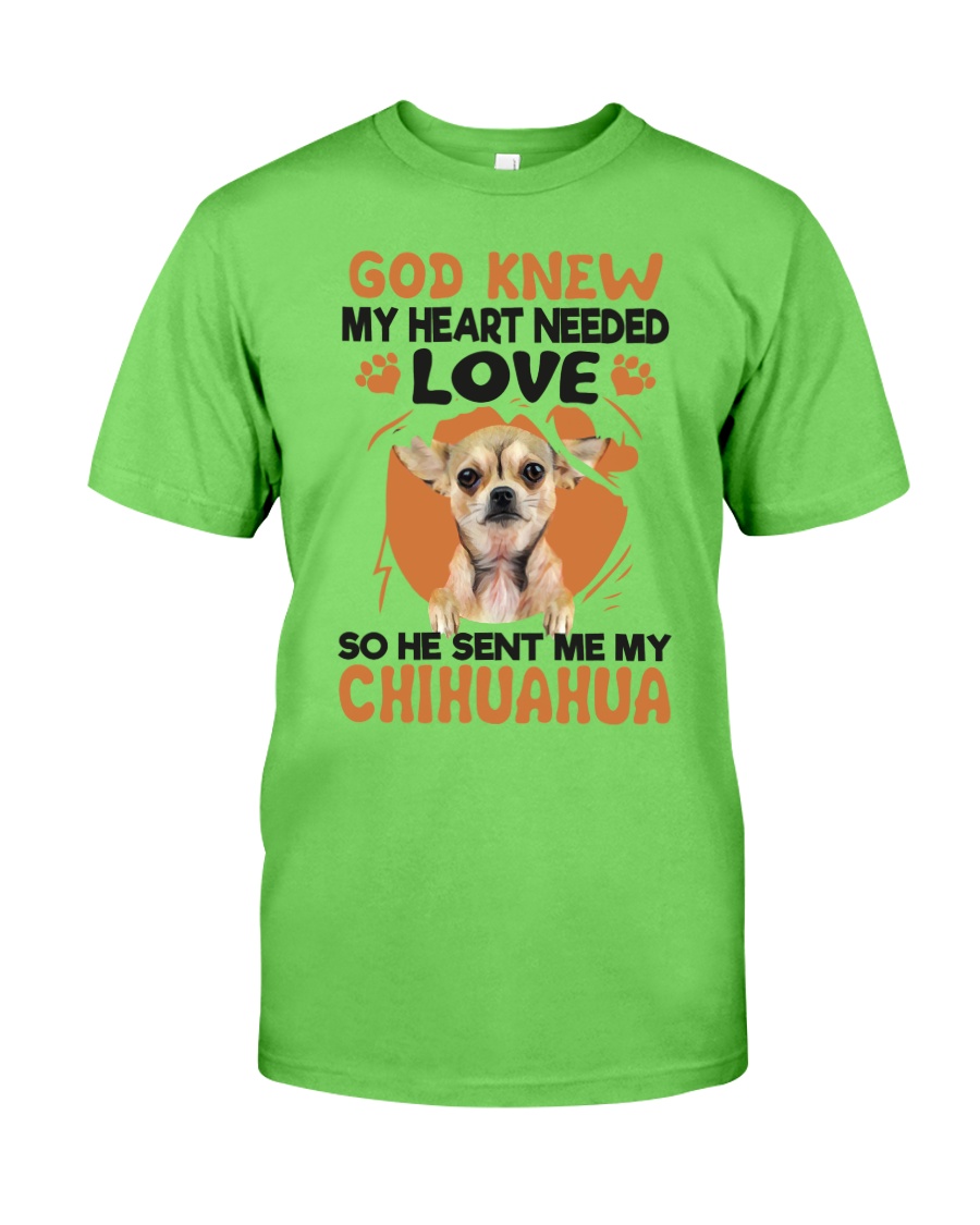 GOD SENT ME MY CHIHUAHUA Classic T-Shirt