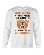 GOD SENT ME MY CHIHUAHUA Crewneck Sweatshirt thumbnail
