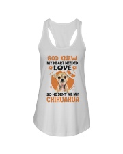 GOD SENT ME MY CHIHUAHUA Ladies Flowy Tank thumbnail