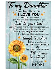 I LOVE YOU - BEST GIFT FOR DAUGHTER FROM MOM 11x17 Poster front