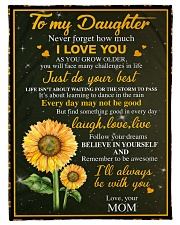 I LOVE YOU - BEST GIFT FOR DAUGHTER FROM MOM Fleece Blanket tile