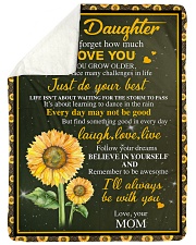 I LOVE YOU - BEST GIFT FOR DAUGHTER FROM MOM Sherpa Fleece Blanket tile