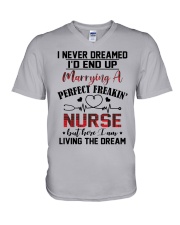 LIVING THE DREAM - LOVELY GIFT FOR PERFECT NURSE V-Neck T-Shirt thumbnail