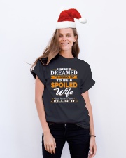 TO BE A SPOILED WIFE Classic T-Shirt lifestyle-holiday-crewneck-front-1