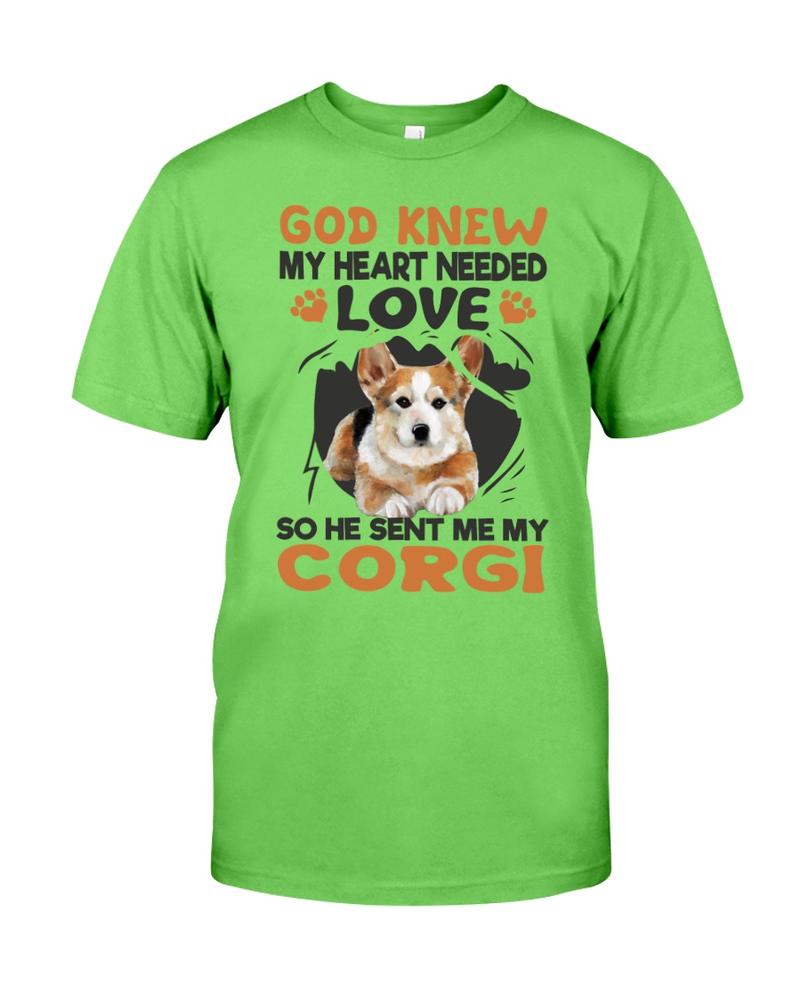 GOD SENT ME MY CORGI Classic T-Shirt