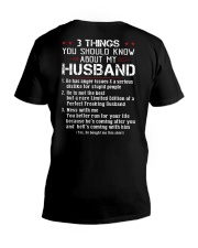 3 THINGS SHOULD KNOW ABOUT MY HUSBAND V-Neck T-Shirt thumbnail