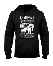 He Is Her Hero - She Is His Princess Hooded Sweatshirt thumbnail