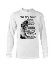STRAIGHTEN YOUR CROWN - BEST GIFT FOR SON FROM MOM Long Sleeve Tee thumbnail
