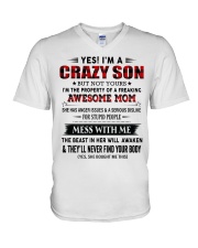 TO SON FROM AWESOME MOM V-Neck T-Shirt thumbnail