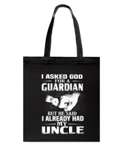 Guardian Is My Uncle Tote Bag thumbnail