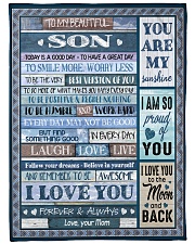 I Love You - Amazing Gift For Son From Mom Large Fleece Blanket - 60" x 80" front