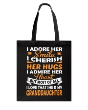 I Love My Granddaughter Tote Bag tile