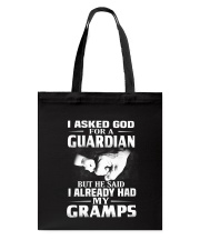 Guardian Is My Gramps Tote Bag tile