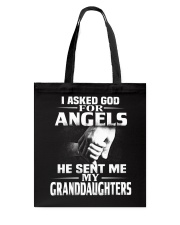 God Sent Me Granddaughters Tote Bag thumbnail