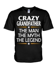 Crazy Grandfather V-Neck T-Shirt thumbnail