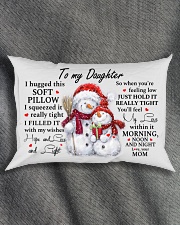 YOU'LL FEEL MY LOVE - SPECIAL GIFT FOR DAUGHTER Rectangular Pillowcase aos-pillow-rectangle-front-lifestyle-1