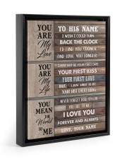 You Are My Love - Best Gift For Husband From Wife Floating Framed Canvas Prints Black tile
