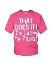 Calling Yaya Youth T-Shirt front
