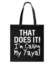 Calling Yaya Tote Bag thumbnail