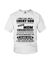 SHE LOVES ME UNCONDITIONALLY - MOM TO SON Youth T-Shirt thumbnail
