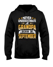 A Grandpa Born In September Hooded Sweatshirt thumbnail