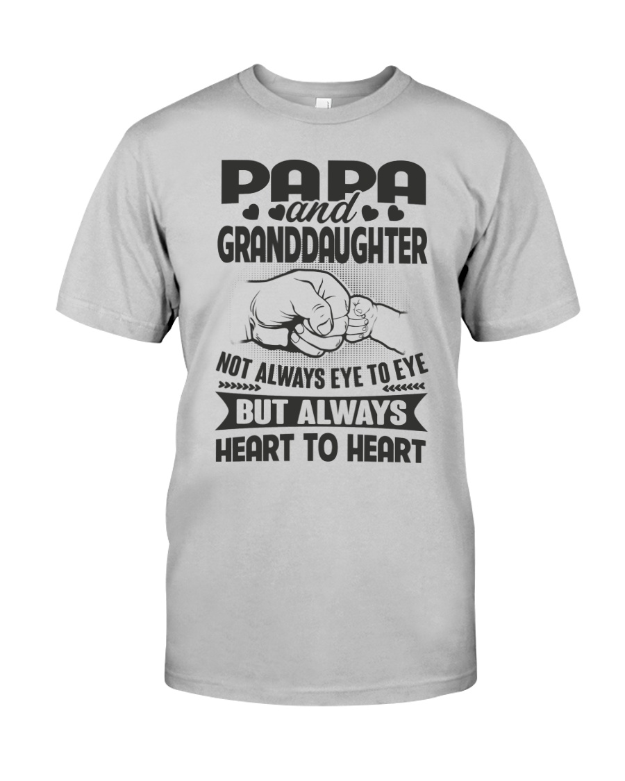 Papa And Granddaughter Always Heart To Heart Classic T-Shirt