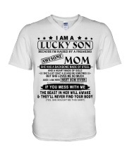 A HEART MADE OF GOLD - LOVELY GIFT FOR SON V-Neck T-Shirt thumbnail